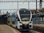 Die Front des neuen Westbahn Kiss in Romanshorn am 22.06.2011