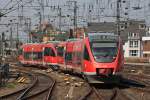 643 046 und 643 047 am 23.04.10 im Gleisvorfeld des Klner Hauptbahnhofs.