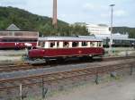 Ein Wismarer Schienenbus am 15.08.2004 im Eisenbahnmuseum in Bochum-Dalhausen.