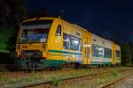   Der VT 650.63  Erholungsort Stadt Müllrose  (95 80 0650 063-0 D-ODEG) der Ostdeutsche Eisenbahn GmbH (ODEG) ist am frühen morgen des 03.10.2015 im Bahnhof Betzdorf/Sieg abgestellt.