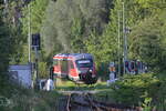 Bödigheim bei Buchen, am Abend des 28.Juli2024 fährt der 642 169 gerade seinem Ziel Seckach entgegen.