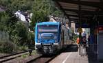 HunsrückBahn/VEN VT 351/0650 351-9 + VT352/0650 352-7 als RB37 nach Emmelshausen. Boppard Hbf 10.08.2025