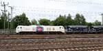 ELP/HHPI 2159 205-4 unterwegs mit 48 neuen ERMEWA/HHPI Faccns Sch�ttgutwagen. HH-Harburg 18.07.2026