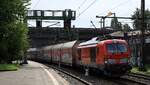 DB 2249 045-6, REV/MMAL/02.04.25 mit Autotransportzug unterwegs wohl Richtung Hafen. HH-Harburg 15.10.2026