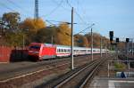 101 083-4 mit dem IC 146 nach Schiphol (Airport) in Rathenow.