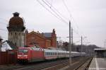 101 092-5 mit dem IC 144 nach Schiphol (Airport) in Rathenow.