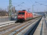 IC 2213 von Binz nach Stuttgart gezogen von 101 140 am 01.Mrz 2011 in Bergen/Rgen.