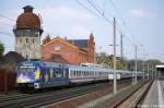 101 101-4  Europa  mit dem IC 140 von Berlin Ostbahnhof nach Schiphol (Airport) in Rathenow.