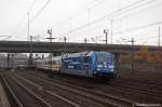 101 042-0  Ecophant  mit dem IC 2217 von Greifswald nach Stuttgart Hbf bei der Ausfahrt in Hamburg-Harburg.