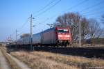 101 089-1 mit dem IC 142 von Berlin Ostbahnhof nach Schiphol (Airport) hier zwischen Growudicke und Rathenow.