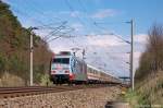 101 144  Hertha BSC  mit dem IC 2423  UrlaubsExpress Mecklenburg-Vorpommern  von Seebad Heringsdorf nach Kln Hbf, bei Nennhausen.