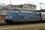 101 042-0 Ecophant war am 16.02.2014 wieder zu Gast im Rostocker Hbf.