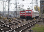 101 098 mit IC 2238(Leipzig-Rostock)bei der Einfahrt im Rostocker Hbf.23.04.2016