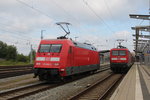 101 069-3 als 77862(Stralsund-Rostock)bei der Einfahrt im Rostocker Hbf.30.07.2016