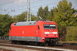 101 113-9 beim Rangieren am 02.09.2018 im Rostocker Hbf.