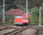 101 113-9 beim Rangieren am 02.09.2018 im Rostocker Hbf.