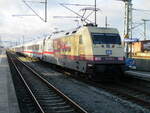 101 110 mit der Rückleistung nach Köln,am 14.Januar 2023,in Bergen/Rügen.