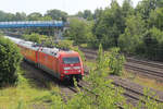 101 121-2 mit Messwagen am Haken. Tostedt, 19.06.2026