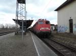 115 459-0 mit IC2174(Hamburg-Rostock)kurz vor der Ausfahrt in Bad Kleinen.11.03.2016