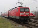 112 106 beim Rangieren im Rostocker Hbf.02.01.2016