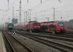 203 127-6,112 102-9 und 442 842 waren am 02.01.2016 im Rostocker Hbf abgestellt.