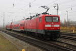 112 101 beim Rangieren im Rostocker Hbf.25.11.2016