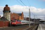 120 113-6 mit dem IC 1915 nach Stuttgart in Rathenow.