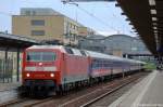 120 138-3 mit dem DZ 2861 von Potsdam nach Warnemnde im Potsdamer Hbf.