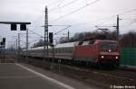 120 156-5 mit dem IC 2803 fr ICE 847 von Hamm(Westf) nach Berlin Ostbahnhof in Rathenow.