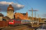 120 138-3 mit dem IC 1919 von Berlin Sdkreuz nach Kln Hbf in Rathenow.