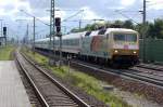 120 159-9  175 Jahre Eisenbahn in Deutschland  mit dem IC 1924 in Rathenow.