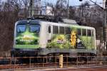 Sunrail 140 002-7 war am 26.02.2014 in Hamburg Harburg abgestellt.