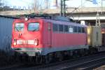 140 353-4 bei der Durchfahrt in Hamburg-Harburg.17.01.2015