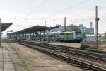 140 002-7 SunRail GbR für evb Logistik mit einem VW Autotransportzug in Magdeburg-Neustadt und fuhr weiter in Richtung Biederitz.