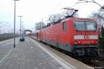 143 588-2 mit der RB 13 nach Berlin Hbf(tief) in Wustermark.