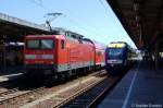 112 112-8 mit der RB43 (RB 17631) nach Halle(Saale) in Magdeburg.