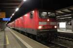 143 564-3 mit S1 von Rostock Hbf nach Warnemnde kurz vor der Ausfahrt im Rostocker Hbf.13.10.2012