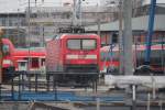 112 103-7 und 182 007-5 waren am 15.03.2015 im BW Rostock Hbf abgestellt.