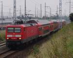 RE 33104 von Lutherstadt Wittenberg Richtung Rostock Hbf kurz vor der Einfahrt im Rostocker Hbf(26.09.10)  