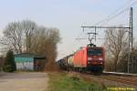 145 062 mit Güterzug in Neukloster (Kreis Stade) auf dem Weg nach Maschen Rbf.