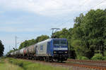 145 071-7 auf den Weg in den Hamburger Hafen. Tostedt - Dreihausen, 01.08.2020