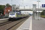 ME 146 535-0 bei der Einfahrt in den Bahnhof Tostedt am 07.07.2011