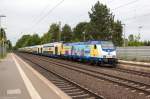 ME 146-02  Hansestadt Lüneburg  (146 502-0) metronom Eisenbahngesellschaft mbH mit dem RE3 (ME 82122) von Uelzen nach Hamburg Hbf, bei der Ausfahrt aus Bienenbüttel.