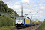 146 517 macht gleich  Halt  im Tostedter Bahnhof. Datum: 21.09.2025