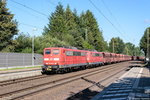 151 094-0 & 151 095-7 DB Cargo mit einem Erzzug von Hamburg nach Salzgitter-Peine in Bienenbüttel.