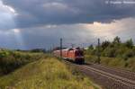 182 010 mit dem RE1 (RE 18123) von Magdeburg Hbf nach Cottbus in Brandenburg.