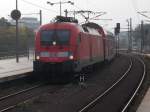 Nachdem ich den ersten Husarz Taurus fotografierte hatte kam mir,am 25.Oktober 2014,im Berliner Hbf auch der Erste deutsche Taurus 182 001-8 vor die Linse.