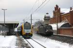 ES 64 U2 - 010 (182 510-8) MRCE Dispolok GmbH für TXL - TX Logistik AG mit dem AKE-RHEINGOLD (DPF 98) von Koblenz Hbf nach Berlin  Silvester in Berlin  und Dresden Hbf  Jahreswechsel in Dresden ,