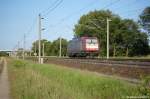 185 602-0 Crossrail als Lz zwischen Growudicke und Rathenow in Richtung Wustermark unterwegs.