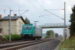 185 611-1 fr DB Schenker als Lz in Vietznitz Richtung Friesack(Mark) unterwegs.